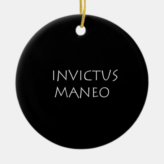 Invictus maneo keramik ornament (Vorne)