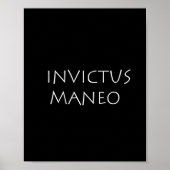 Invictus maneo poster (Vorne)