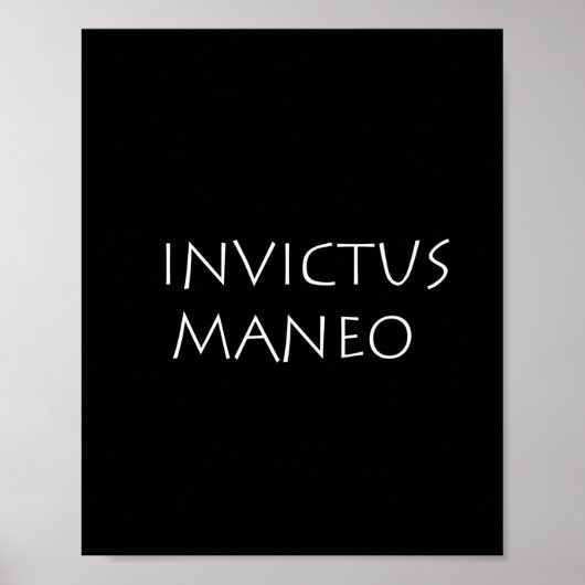 Invictus maneo poster (Vorne)