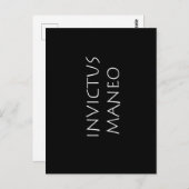 Invictus maneo postkarte (Vorne/Hinten)