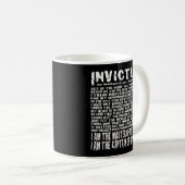 Invictus Poem Kaffeetasse (VorderseiteRechts)