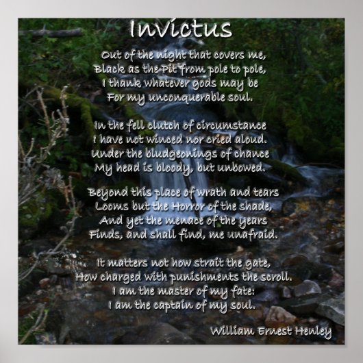 Invictus Poster (Vorne)