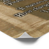 Invictus, Prosa auf Pergament-Look Hintergrund Poster (Ecke)