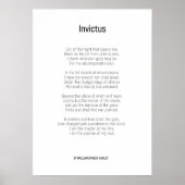 Invictus von William Ernest Henley Poster (Vorne)