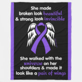 INVINCIBLE.. Epilepsie Fleecedecke (Vorderseite)