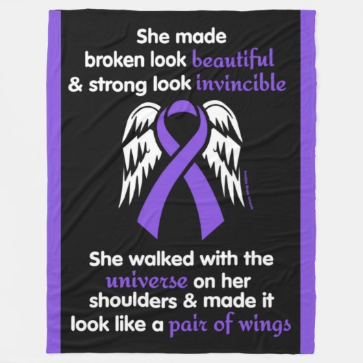 INVINCIBLE.. Epilepsie Fleecedecke (Vorderseite)