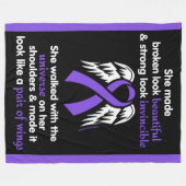 INVINCIBLE.. Epilepsie Fleecedecke (Vorderseite (Horizontal))