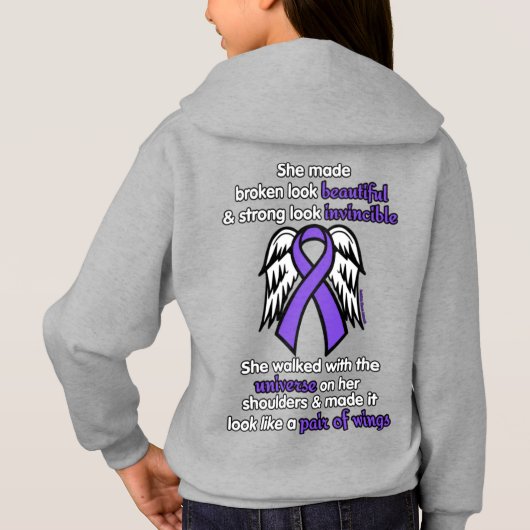 INVINCIBLE.. Epilepsie Hoodie (Rückseite)