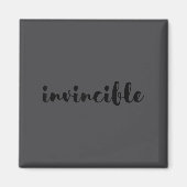 Invincible - Motivational Magnet (Vorne)