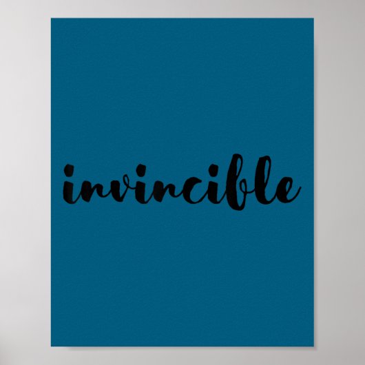 Invincible - Motivational  Poster (Vorne)