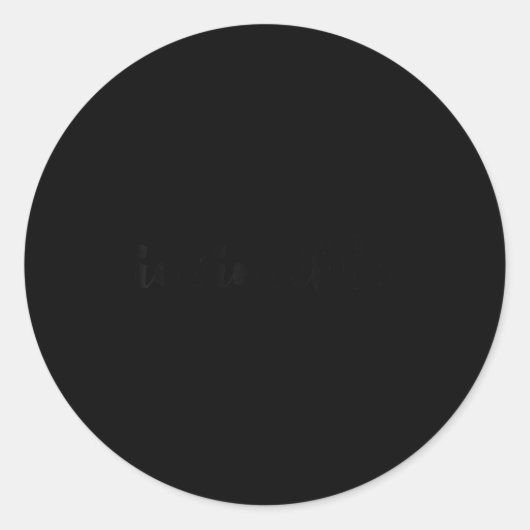 Invincible - Motivational  Runder Aufkleber (Vorderseite)