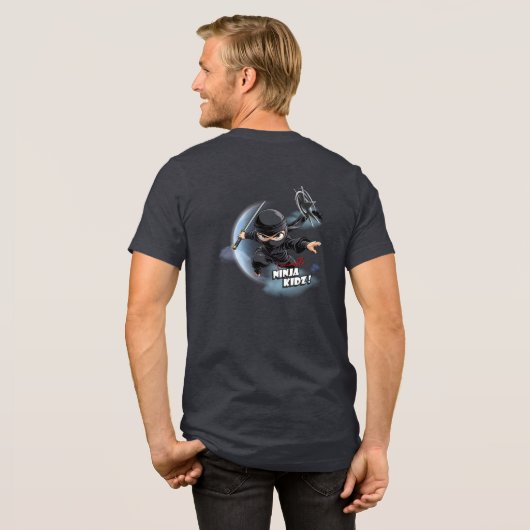 Invincible Ninja Kidz | Men Tri-Blend Shirt (Rückseite voll)