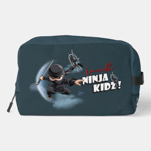 Invincible Ninja Kidz | Waschbeutel (Rückseite)