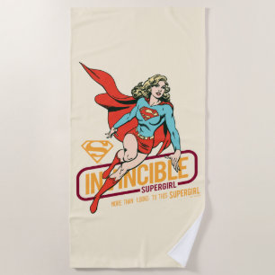 Invincible Supergirl Retro Graphic Strandtuch