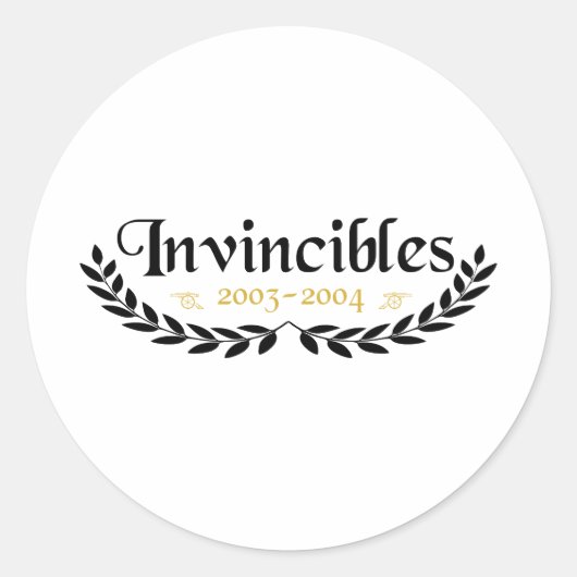 Invincibles Arsenal Runder Aufkleber (Vorderseite)