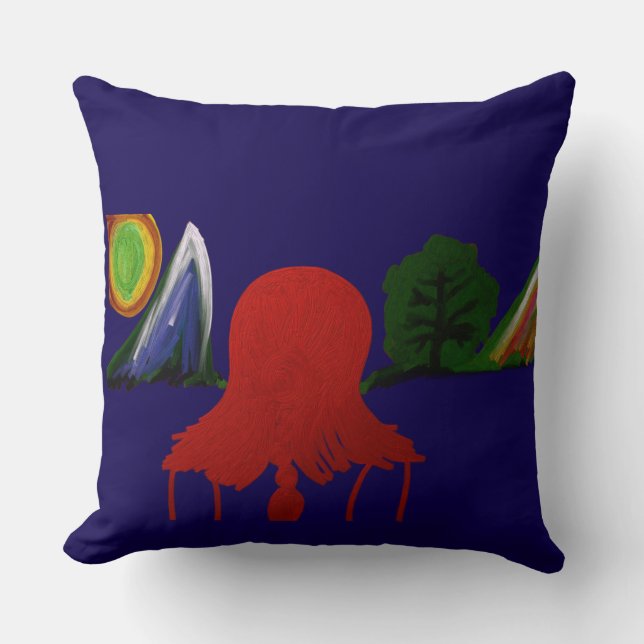 Invisible Girl Trapped in Another Universe Kissen (Vorderseite)