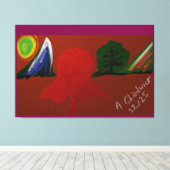 Invisible Girl Trapped in Another Universe Leinwanddruck (Insitu (Holzboden))