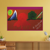 Invisible Girl Trapped in Another Universe Leinwanddruck (Insitu (Wohnzimmer))