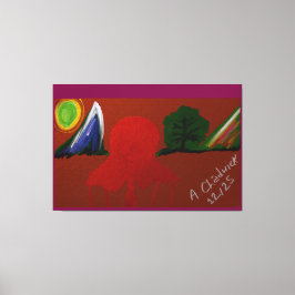 Invisible Girl Trapped in Another Universe Leinwanddruck