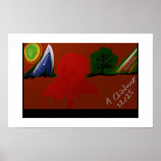 Invisible Girl Trapped in Another Universe Poster (Vorne)