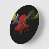 Invisible Girl Trapped in Another Universe Runde Wanduhr (Winkel)