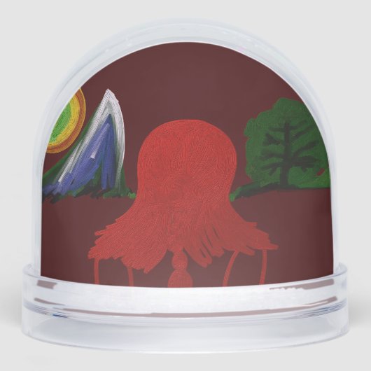 Invisible Girl Trapped in Another Universe Schneekugeln (Vorderseite)