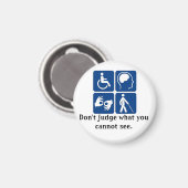 Invisible Handicap Magnet (Vorderseite/Rückseite)