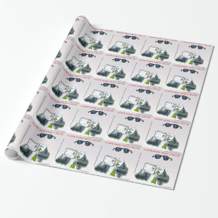 Invisible Selfie Funny Geschenkpapier