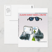 Invisible Selfie Funny Postkarte (Vorne/Hinten)