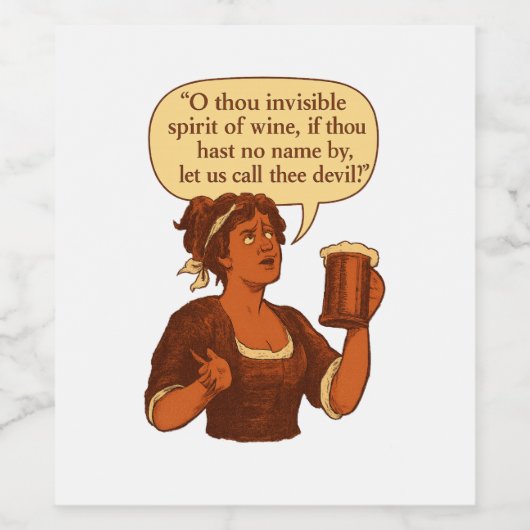 Invisible Spirit - Wine Weinetikett (Einzelnes Label)