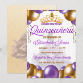Invitacion 15 años einladung (Vorne/Hinten)