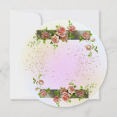 Invitación 20 cumpleaños con rosas perso einladung (Rückseite)