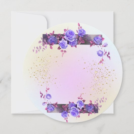 Invitación 20 cumpleaños con rosas personalizada einladung (Rückseite)