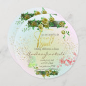 Invitación 20 cumpleaños con rosas personalizada einladung (Vorne/Hinten)