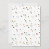Invitación a Baby Shower con flores silvestres Einladung (Rückseite)