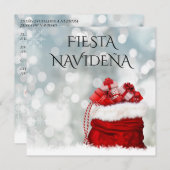 Invitación A La Fiesta Navideña Festiva Einladung (Vorne/Hinten)