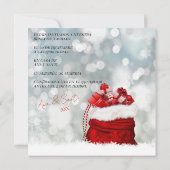 Invitación A La Fiesta Navideña Festiva Einladung (Rückseite)