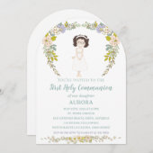 Invitación AURORA Primera Comunión Einladung (Vorne/Hinten)