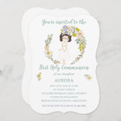 Invitación AURORA Primera Comunión Einladung (Vorne/Hinten)