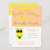 Invitación Baby Bee | Baby Shower Invitation Einladung (Vorne/Hinten)