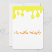 Invitación Baby Bee | Baby Shower Invitation Einladung (Rückseite)