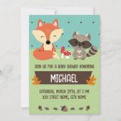 Invitación baby shower animalitos del bosque einladung (Vorderseite)
