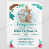 Invitación Baby Shower Canguro Einladung (Vorne/Hinten)