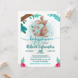 Invitación Baby Shower Canguro Einladung