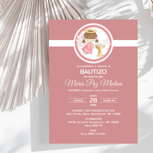 Invitacion Bautizo GIRL Angel Taufe Katholik Einladung