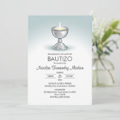 Invitacion Bautizo Minimalistisch Chalice Taufe Einladung (Stehend Vorderseite)