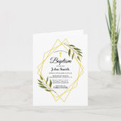 Invitación Bautizo Plegada Einladung (Vorderseite)