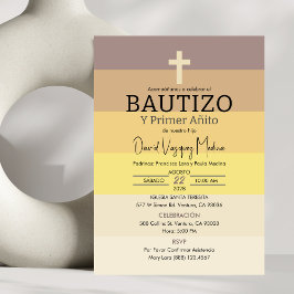 Invitacion Bautizo Primer Año 1. Geburtstagstaufe Einladung