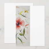 Invitacion boda flor einladung (Vorne/Hinten)