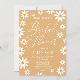 Invitación Boho Daisies Bridal Shower party Einladung